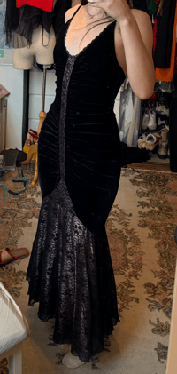 Image 6 of 00s velvet maxi