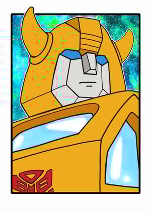 Transformers 'Generation One' A4 (12" x 8") Signed Print Set Comic Style Illustration
