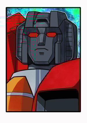 Transformers 'Generation One' A4 (12" x 8") Signed Print Set Comic Style Illustration