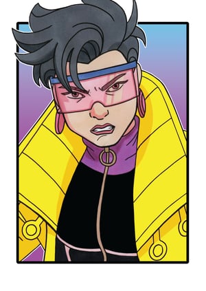 X-Men '97 'Heroes' A4 (12" x 8") Signed Print Set Comic Style Illustration