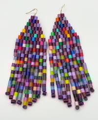 Purple Berry Large Earrings