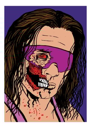 Wrestling Zombies! A4 (12" x 8") Signed Print Set Comic Style Illustration