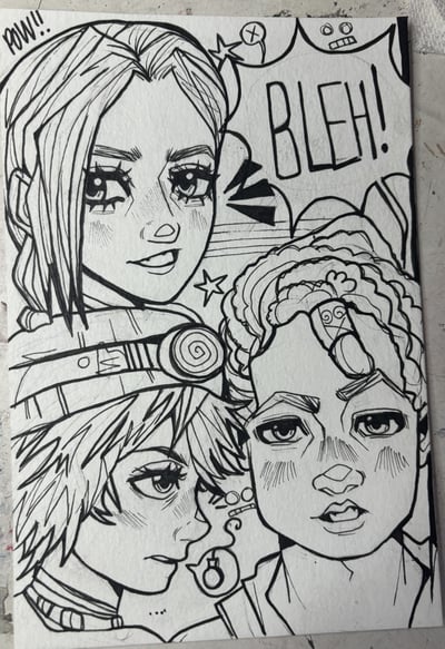 Image of Only Lineart Custom Sketchbook Page