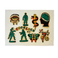 Flash tattoo sheet