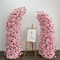 Baby Pink Floral Pillars 