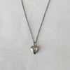 heart locket thin chain necklace