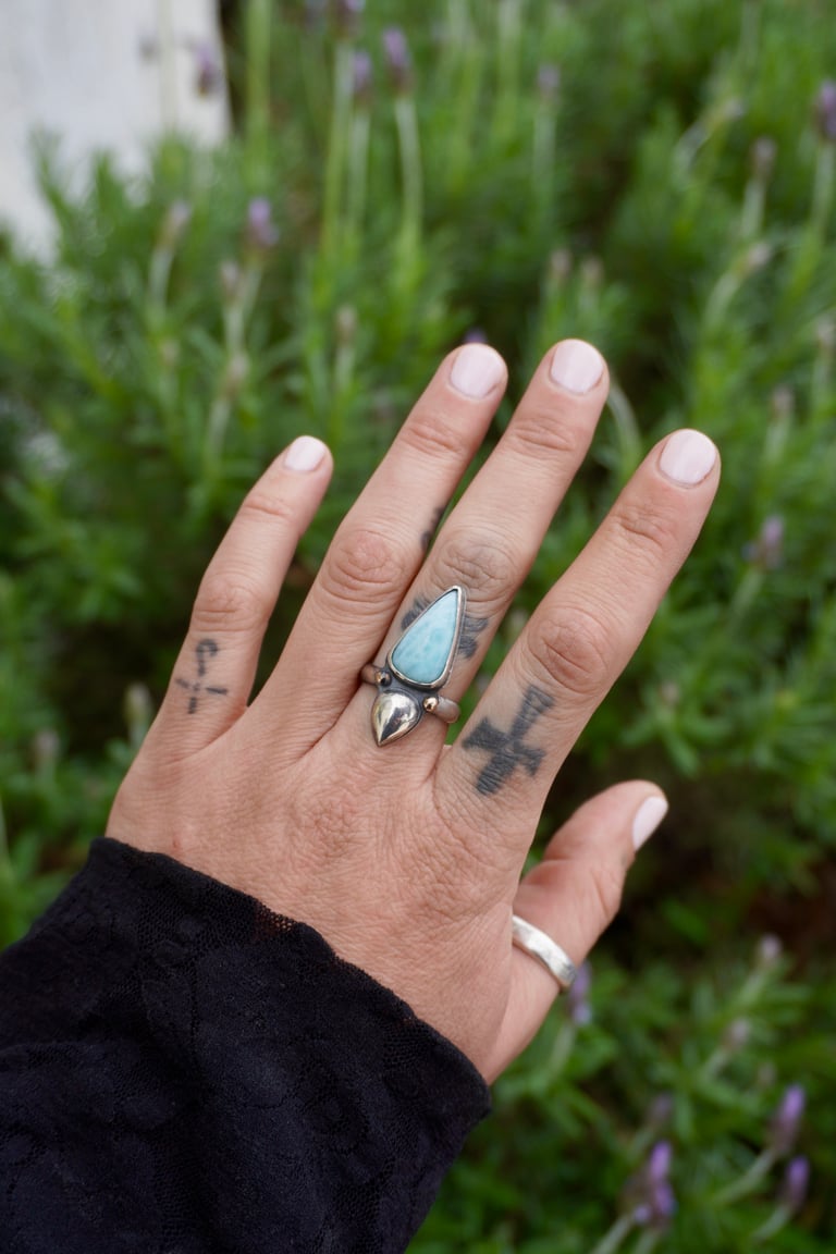 Larimar Ring ( size 7)