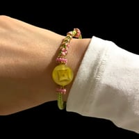 Image 6 of Premium Cherry Blossom Tigers Eye/ Jade Energy Bracelet Green