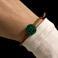 Image 6 of Premium Red String Jade Energy Bracelet