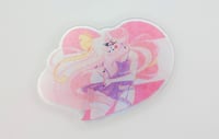Image 2 of Hazbin Hotel Sapphic Chaggie 3" Acrylic Pin