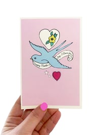 Image 1 of Bird Scroll Mother's Day Card