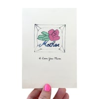 Lucite Mother Brooch Card