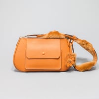 Image 1 of MOLLY  CARGO - CARAMEL W/ SHEARLING STRAP WRAP