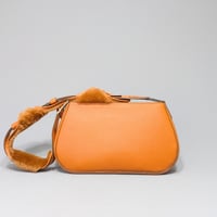Image 3 of MOLLY  CARGO - CARAMEL W/ SHEARLING STRAP WRAP