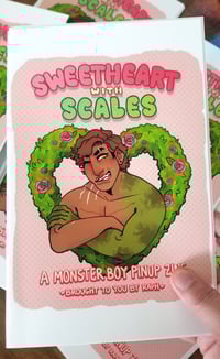 Image 1 of Sweetheart with Scales - Monster boy pinup zine!