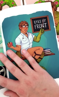 Image 2 of Sweetheart with Scales - Monster boy pinup zine!