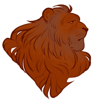Lion Head Sticker 4"