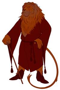Lion Fullbody Sticker 8"