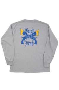 Image of SUCH IS TRAD (X'd UP) LS TEE <BR> GREY