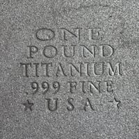 Image 4 of 1lb Titanium Bar - .999 Investment Grade 