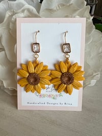 Image 2 of Sunflower Earrings
