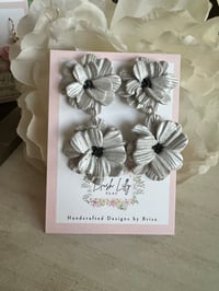 Image 1 of Bonnie Earrings in Soft Gray
