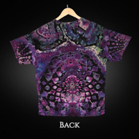 Image 2 of Ice Dyed Mandala Adult (Extra Large) Unisex T-shirt