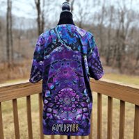 Image 6 of Ice Dyed Mandala Adult (Extra Large) Unisex T-shirt