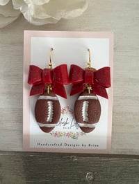 Image 2 of  Football Earrings