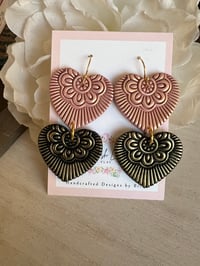 Image 1 of Boho Heart Dangles 