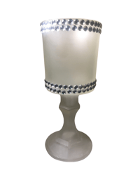 Image 1 of candle Holder w/gems trim