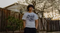 Image 2 of SWEPT TO SEA LOGO TEE - WHITE
