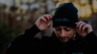 Image 2 of SWEPT TO SEA LOGO BEANIE - TEAL