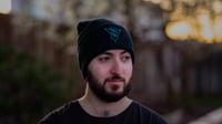 Image 2 of SWEPT TO SEA EMBLEM BEANIE - TEAL