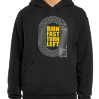 Image 2 of Run Hard Turn Left track & field shirt