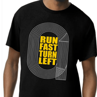 Image 4 of Run Hard Turn Left track & field shirt