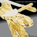 Image of Golden Leaf Champagne and Cake Cutting Set