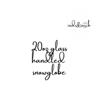20 GLASS HANDLED SNOWGLOBE