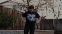 Image 4 of SWEPT TO SEA LOGO TEE - BLACK