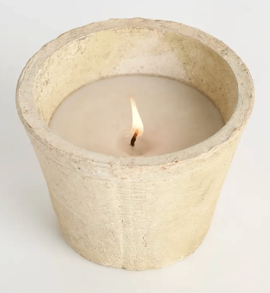Image of Terracotta Candle Whitestone 