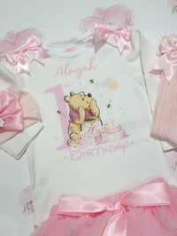 Image 2 of 1st birthday bear tutu set 