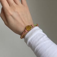 Image 7 of Premium Cherry Blossom Tigers Eye/ Jade Energy Bracelet Green