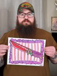 Image 2 of "strawberry shortblade" art print or original