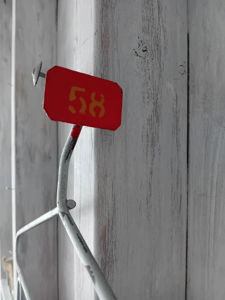 Image of French Vintage 1940s Metal Retail Shop Fittings Display Hanging Garden Room Planter