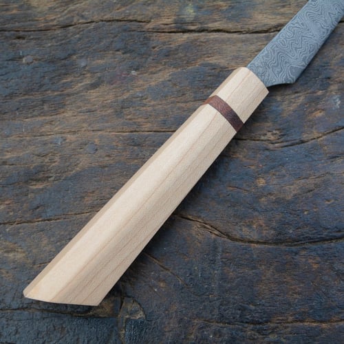 Image of Damascus 80mm paring knife