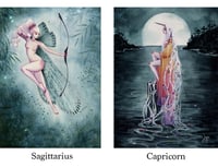 Sagittarius or Capricorn – A4 Fine Art Print