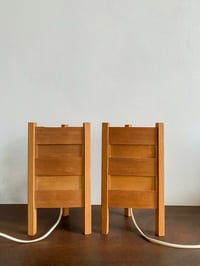 Image 2 of Paire de lampes de table en bois de pin – Luleå Stjärslöjd 