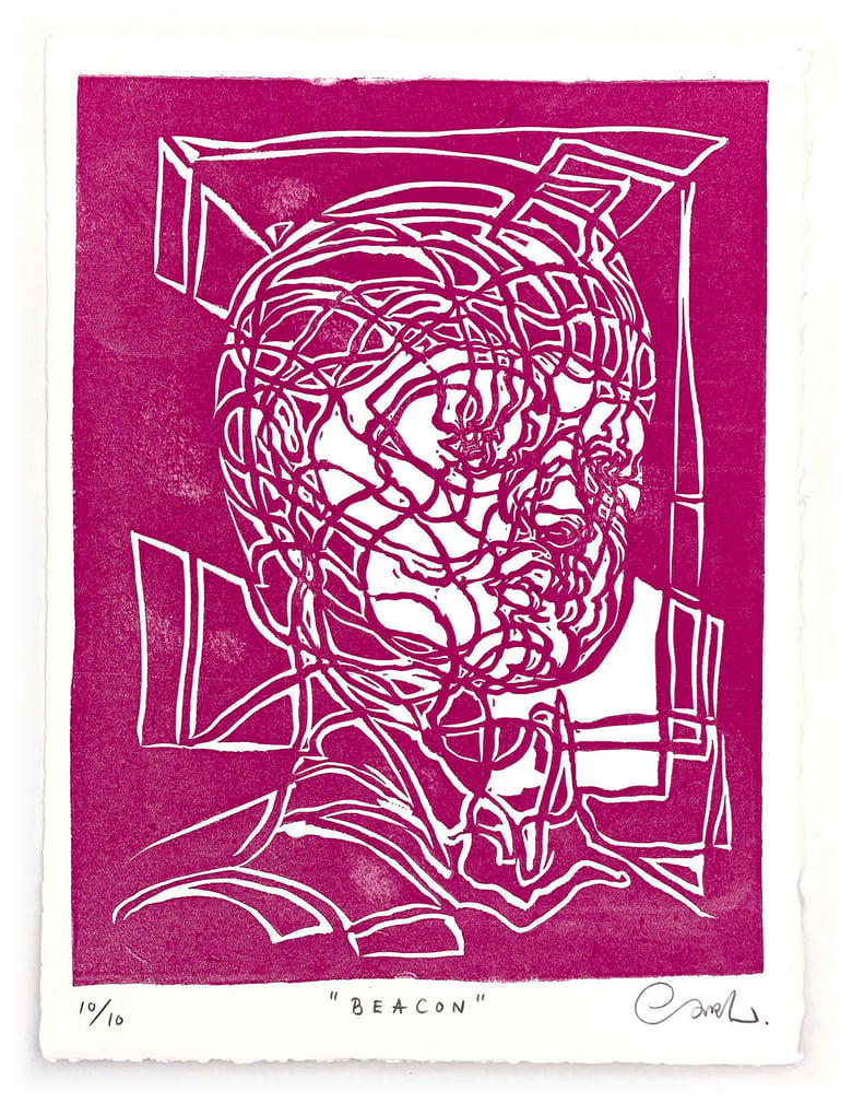 Image of "Beacon" (10/10) – Limited Edition Linocut