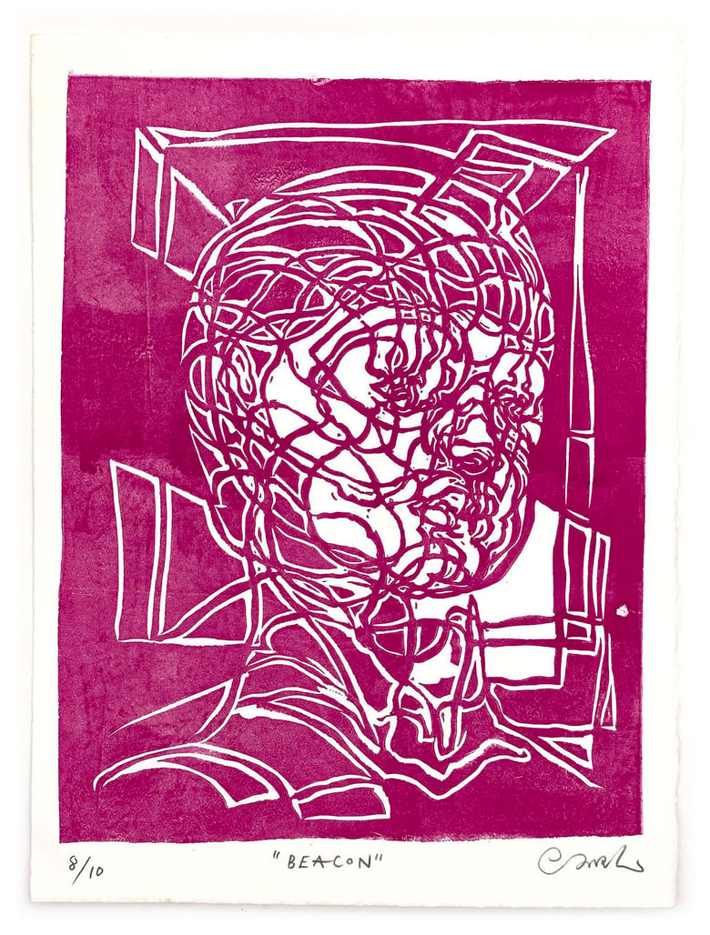 Image of "Beacon" (8/10) – Limited Edition Linocut