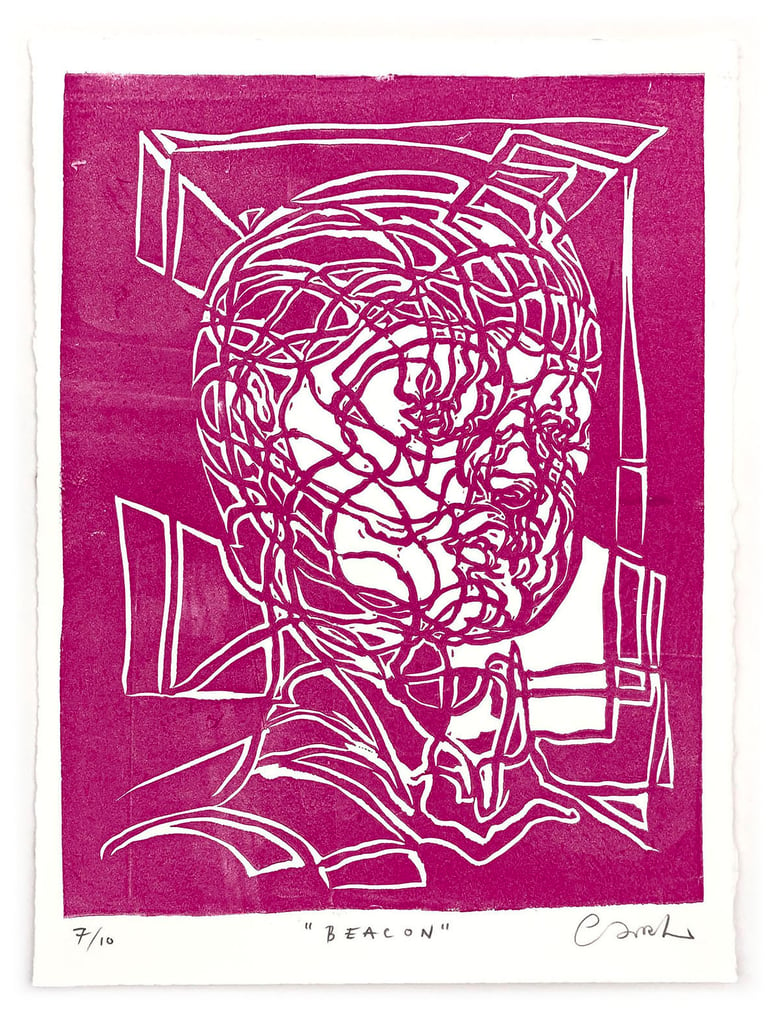 Image of "Beacon" (7/10) – Limited Edition Linocut